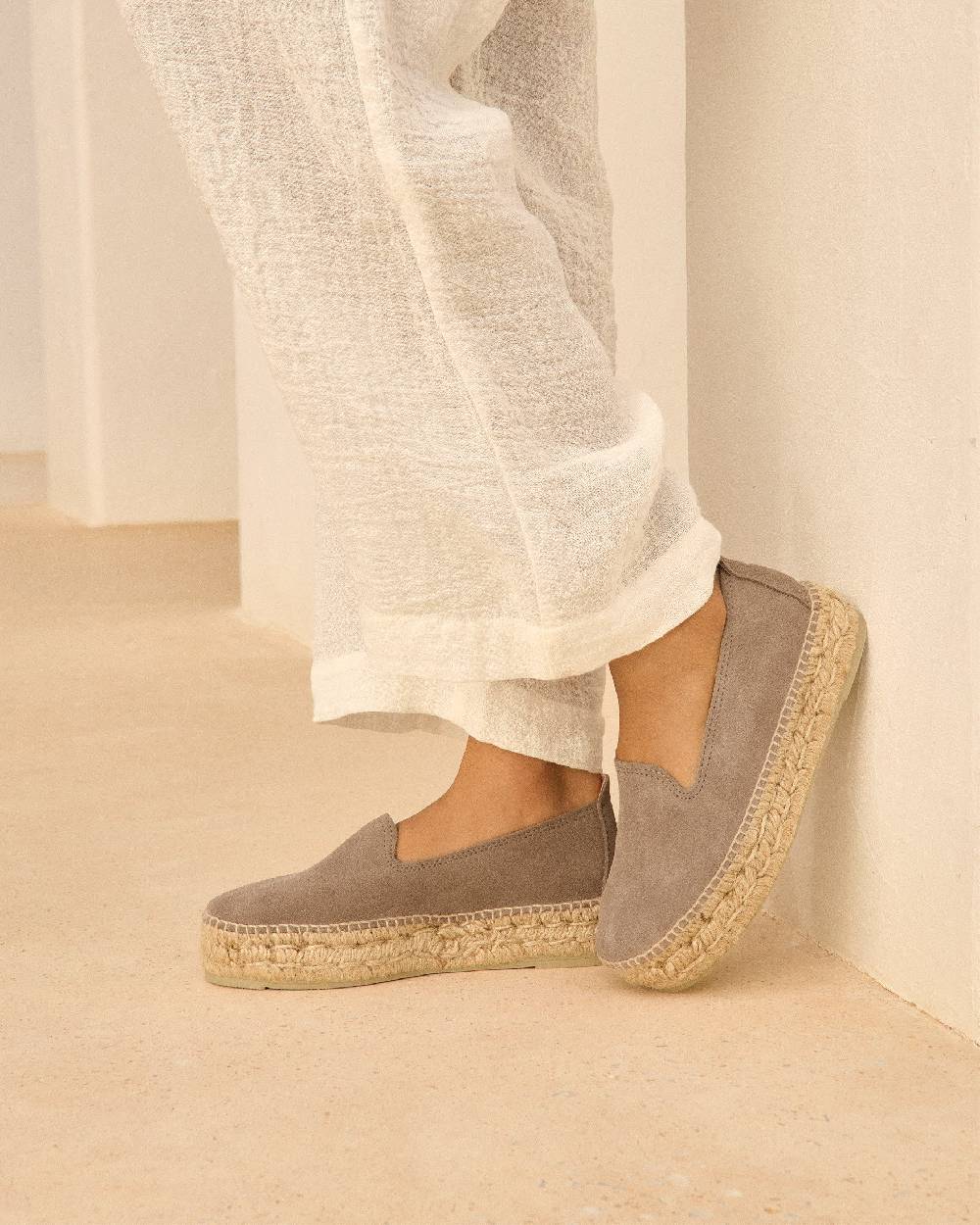 Manebí Espadrillas con doppia suola - Hamptons - Coco Brown Italia