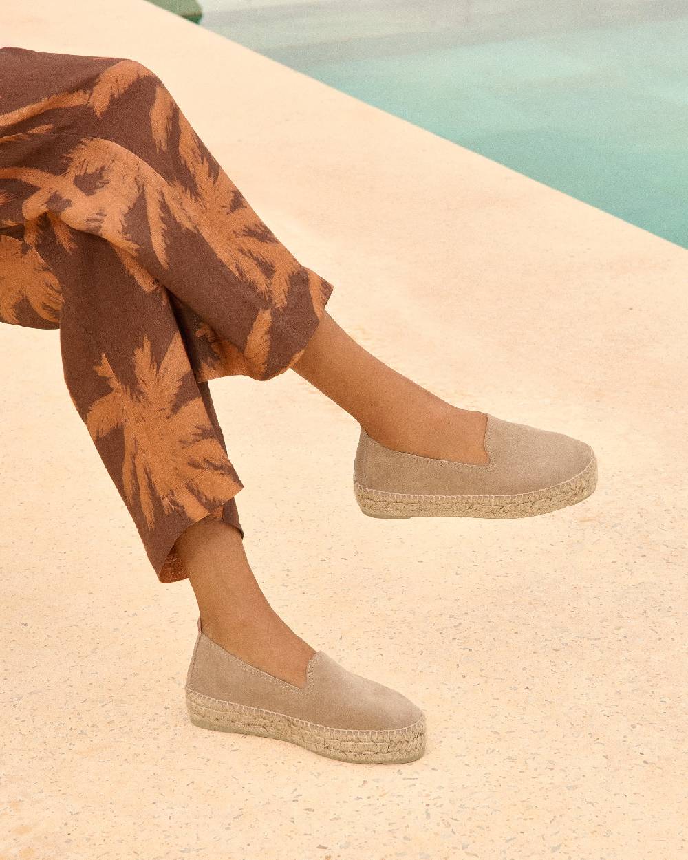 Manebí Espadrillas con Doppia Suola - Hamptons - Vintage Taupe 2025