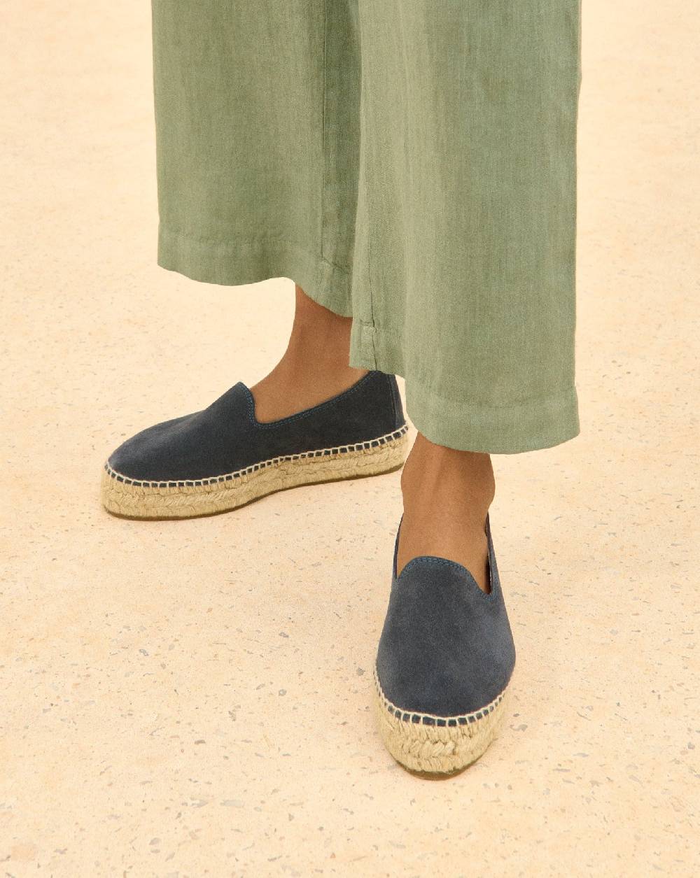 Manebí Espadrillas con doppia suola - Hamptons - Patriot Blu Nuovo