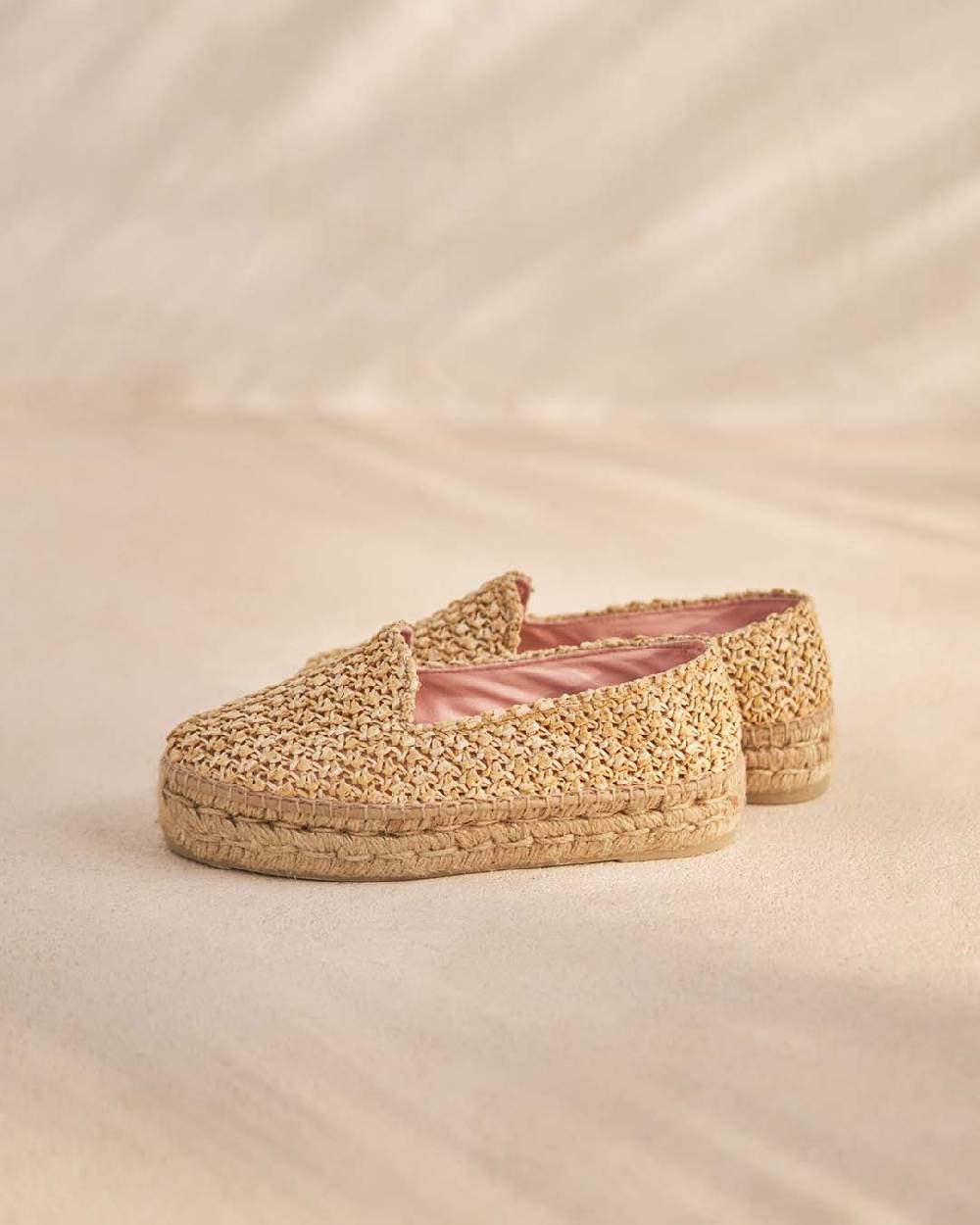 Manebí Raffia Double Sole Espadrilles - Yucatán Raffia Net Spedizione Gratuita