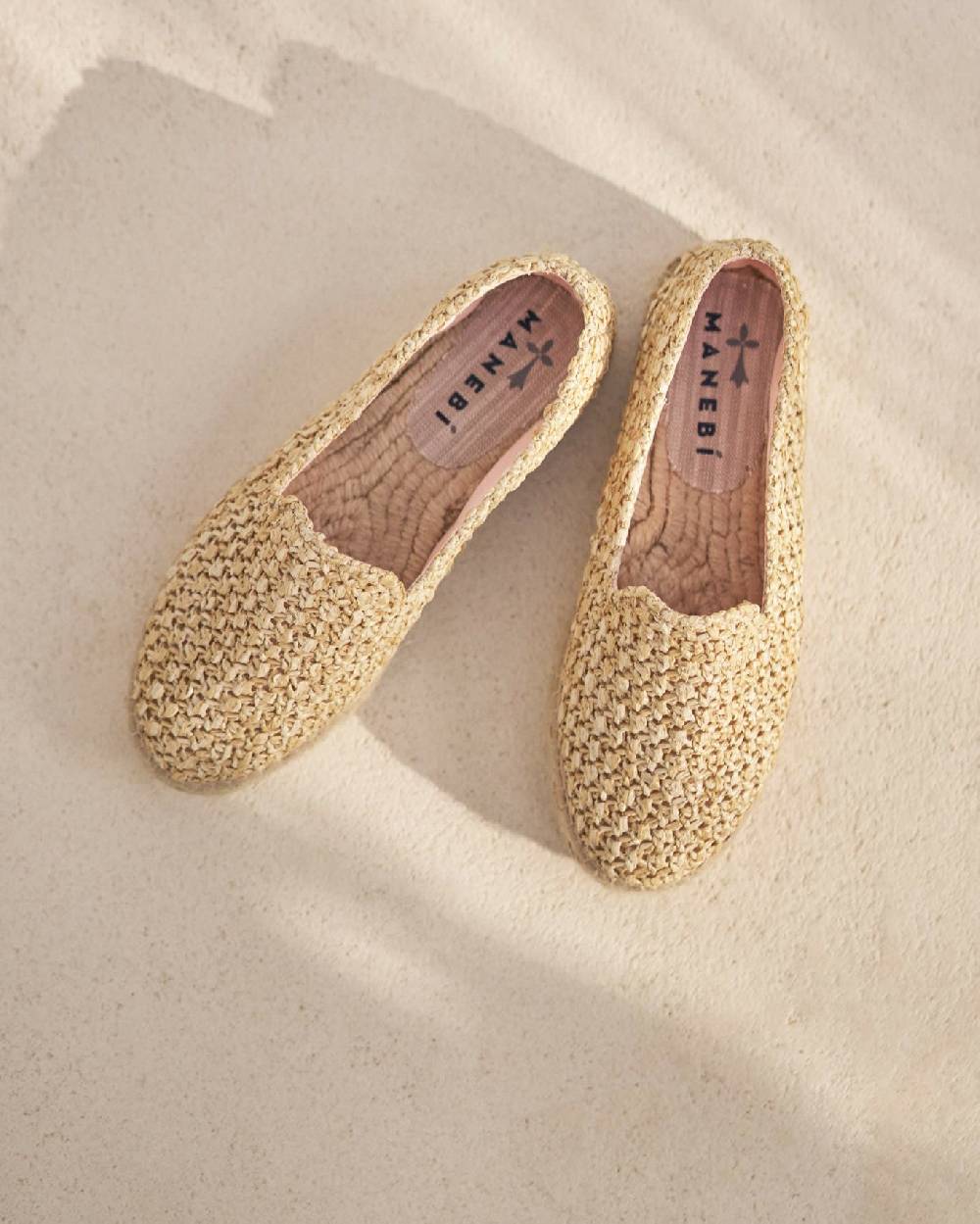 Manebí Raffia Double Sole Espadrilles - Yucatán Raffia Net Spedizione Gratuita