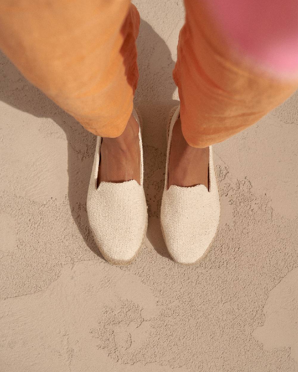 Manebí Coarse Woven Canvas|Double Sole Espadrilles - Yucatán Natural Pezzi Unici