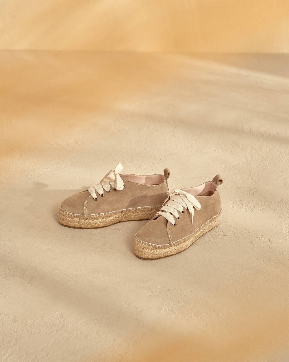 Manebí Espadrillas stringate - Hamptons - Vintage Taupe Acquista Ora