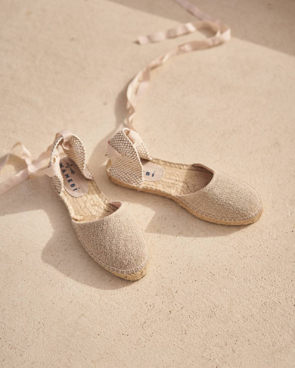 Manebí Organic Hemp Flat Valenciana Espadrilles - La Havana Natural Novità