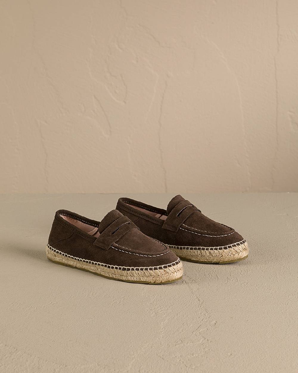Manebí Suede Loafers Espadrilles - Hamptons Cocoa Sconto