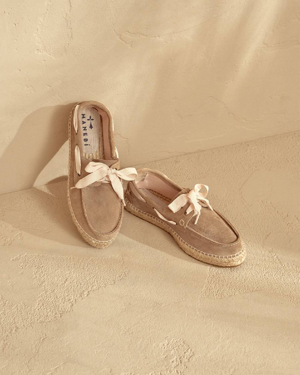 Manebí Scarpe da barca - Hamptons - Vintage Taupe In Vendita