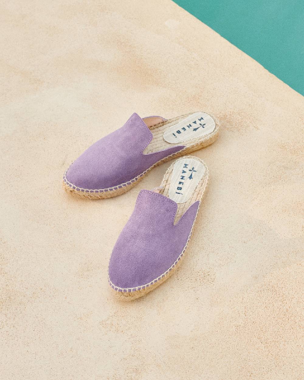 Manebí Suede Mules - Wisteria Lilac Hotsell