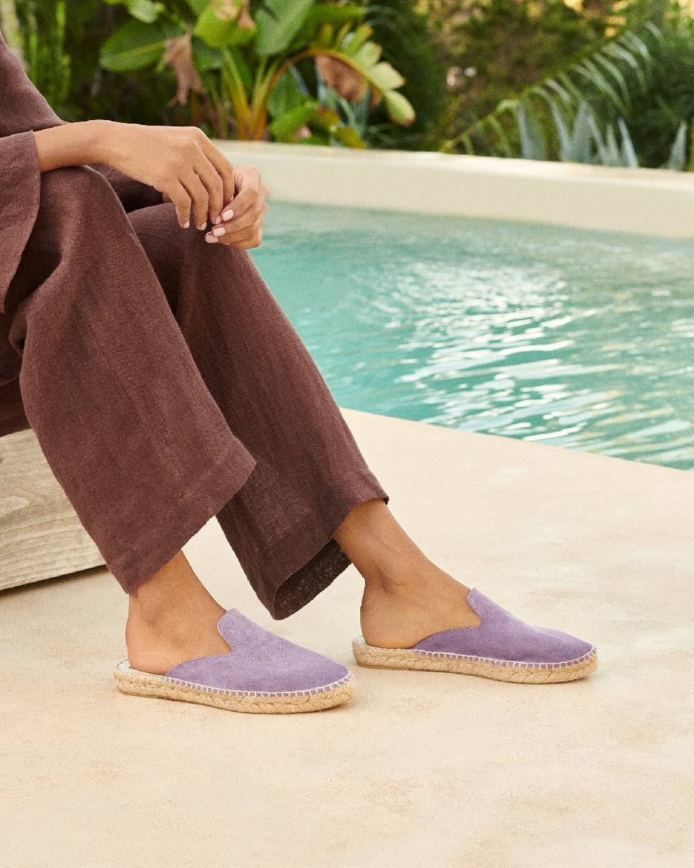 Manebí Suede Mules - Wisteria Lilac Hotsell