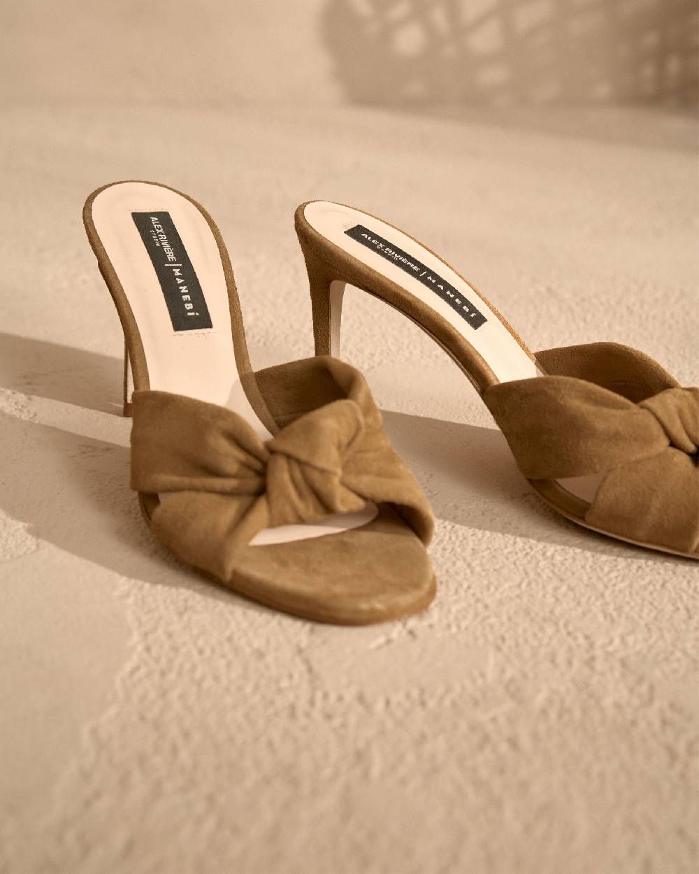 Manebí Sophie Suede Mule Heels - Knot Brown 2025