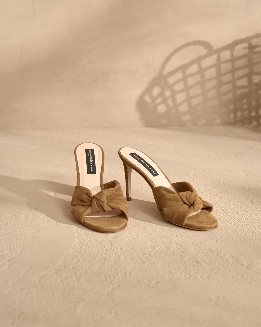 Manebí Sophie Suede Mule Heels - Knot Brown 2025