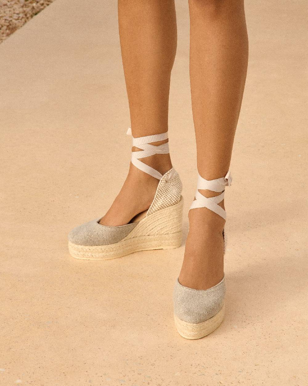 Manebí Organic Hemp Wedge Espadrilles - La Havana Natural Offerte