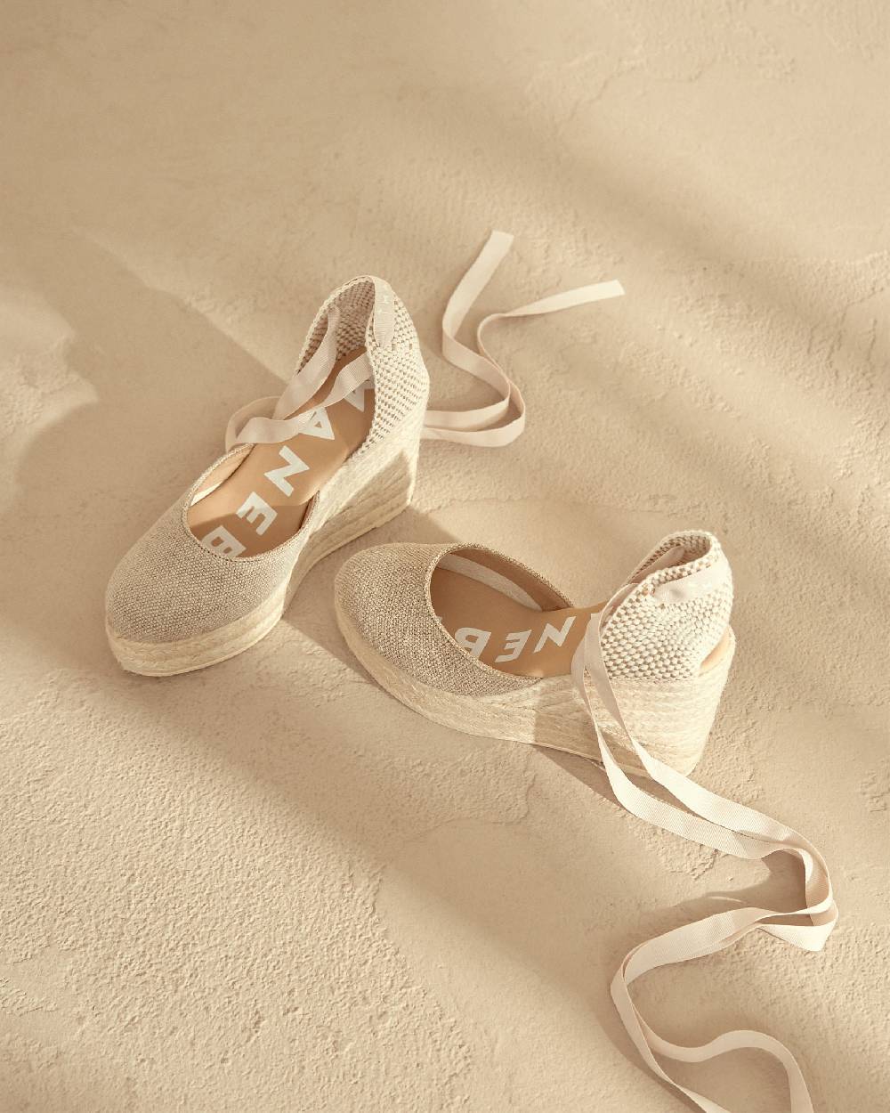 Manebí Organic Hemp Wedge Espadrilles - La Havana Natural Offerte