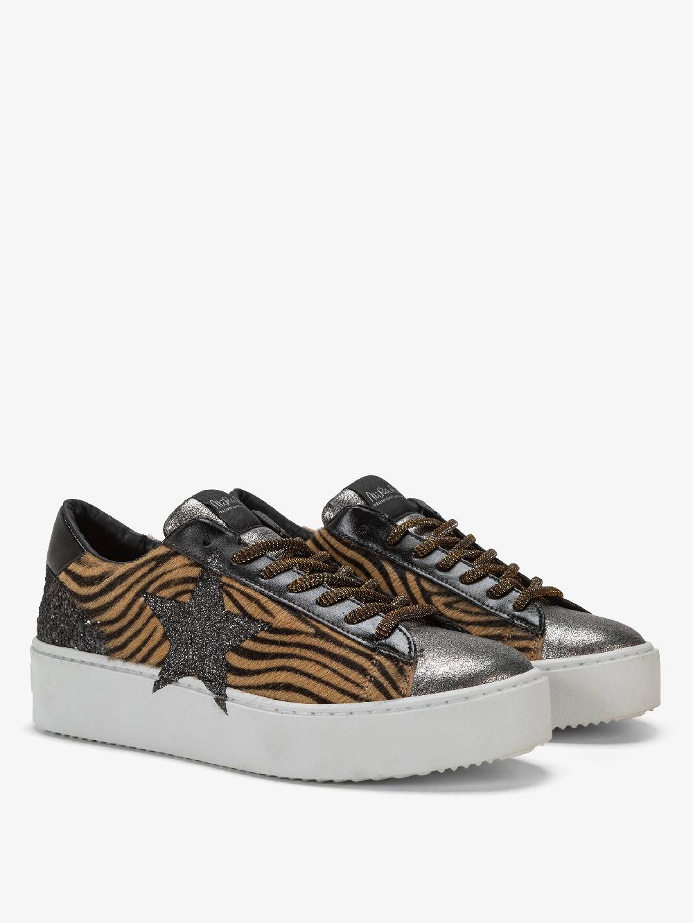 Nira Rubens COSMOPOLITAN - STELLA BROWN ZEBRINA SILVER Vendita Calda