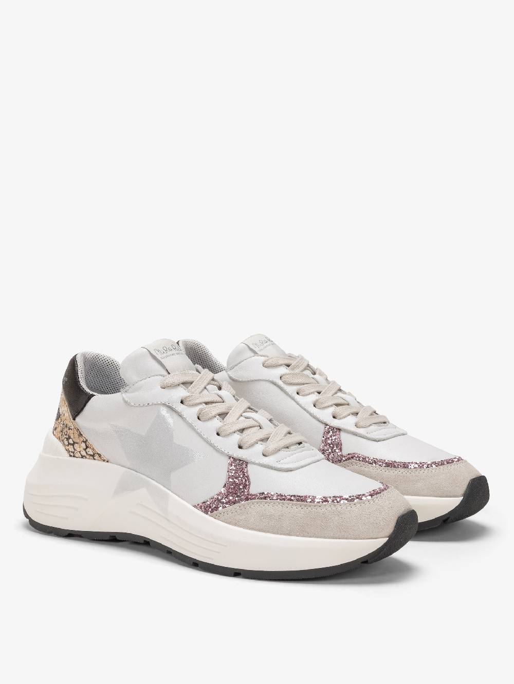 Nira Rubens Chunky Sneakers Stinger Python Rose - Stella Moda