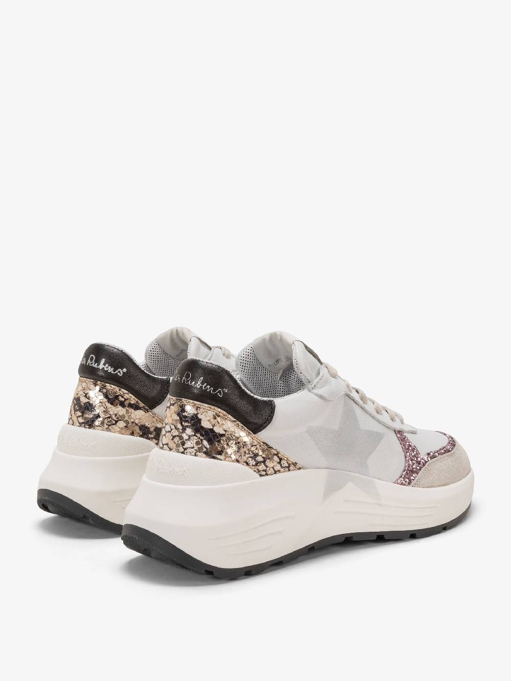 Nira Rubens Chunky Sneakers Stinger Python Rose - Stella Moda