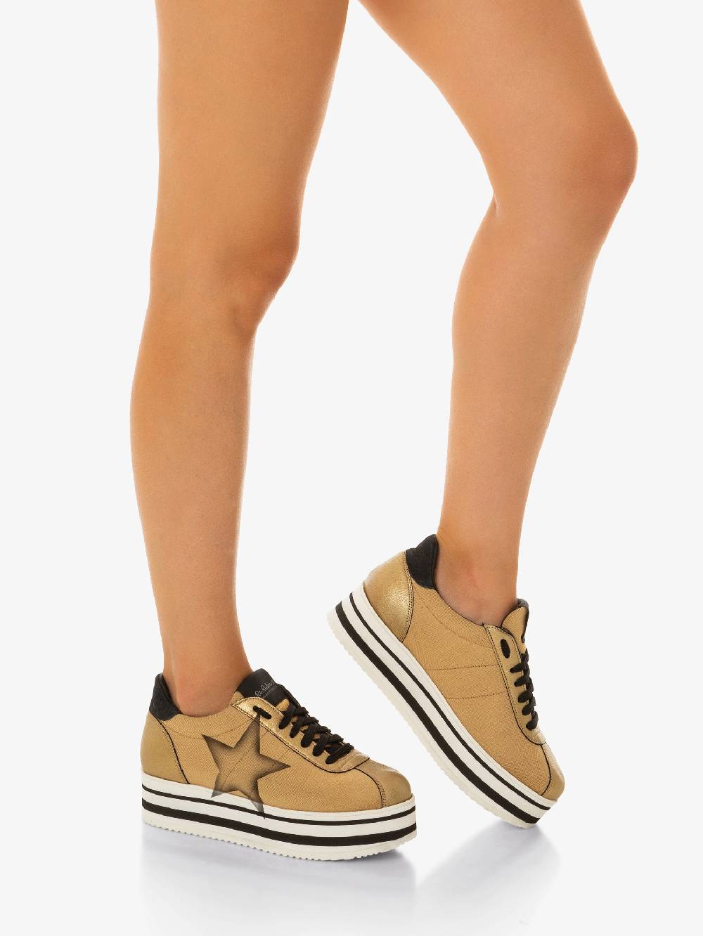 Nira Rubens Platform White Lady Active Gold - Stella In Linea