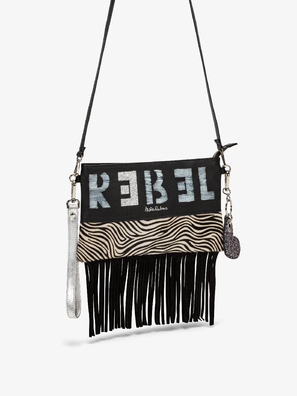 Nira Rubens Minibag Frange - Zebrina Silver Convenienza