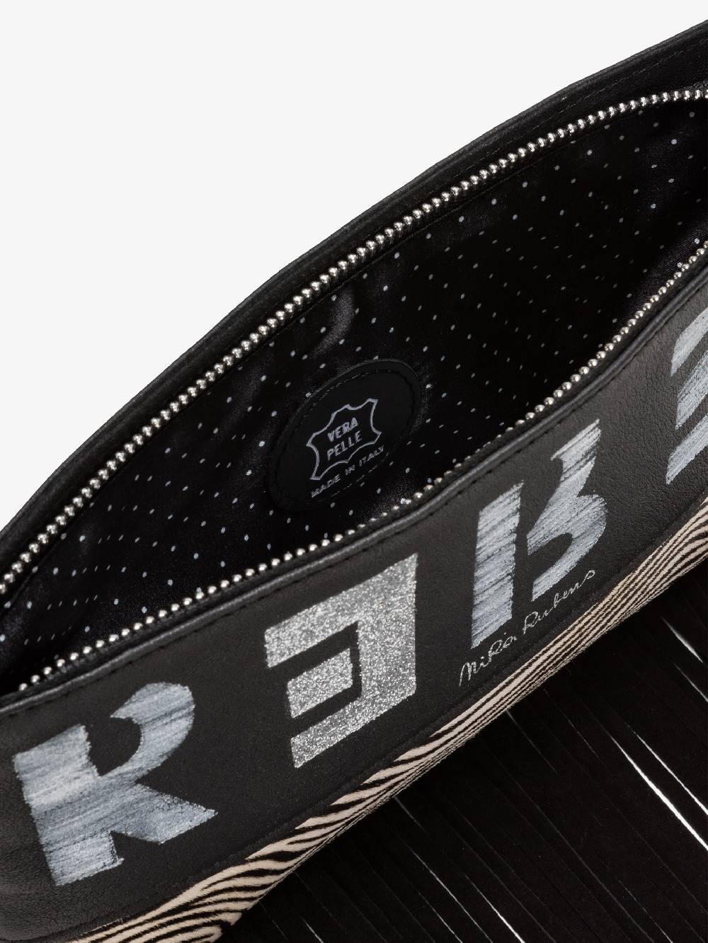 Nira Rubens Minibag Frange - Zebrina Silver Convenienza