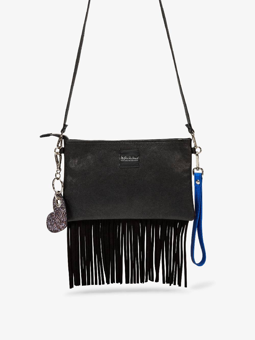 Nira Rubens Minibag Frange - Giaguarino Electric Blue Novità