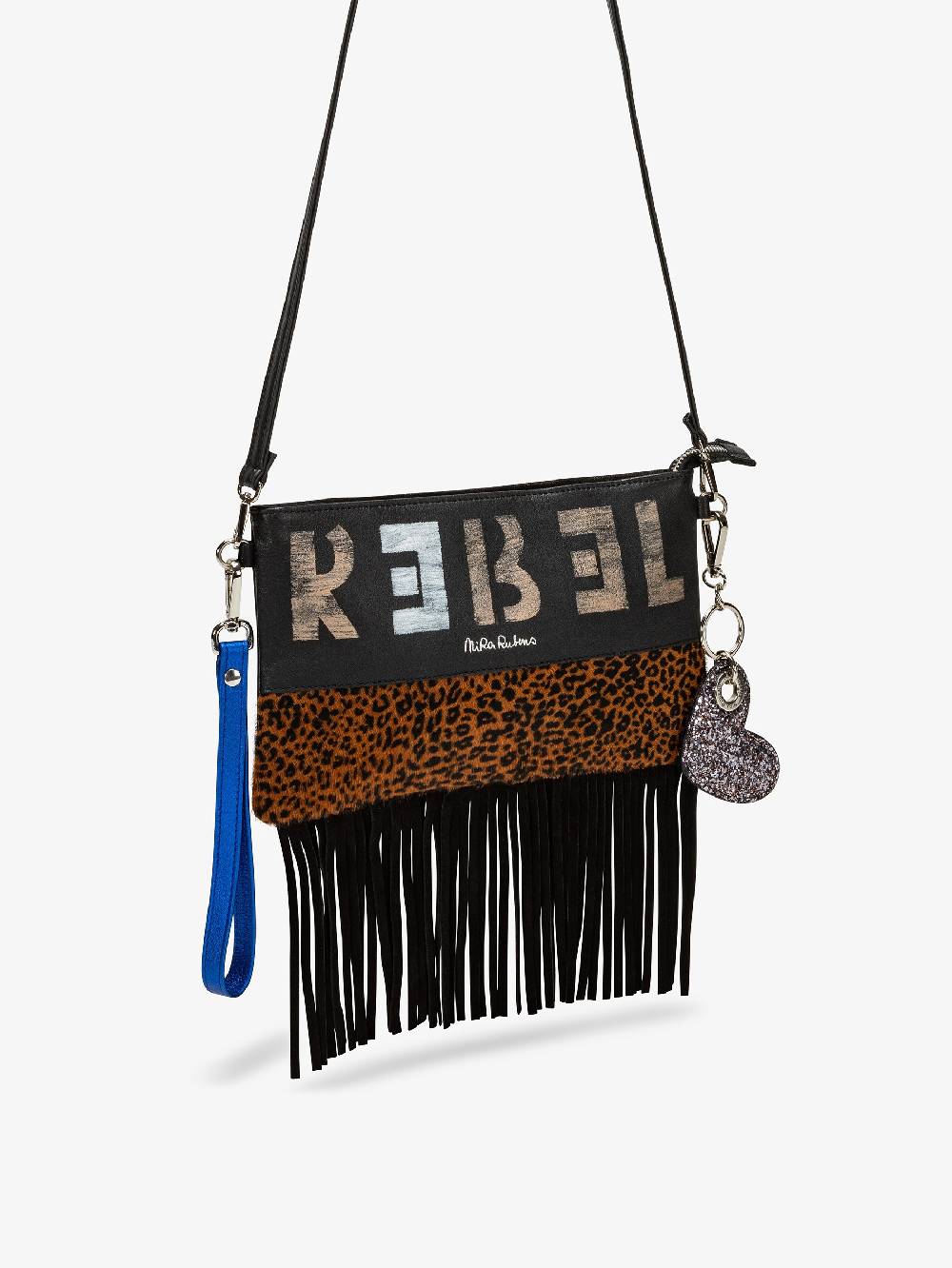 Nira Rubens Minibag Frange - Giaguarino Electric Blue Novità
