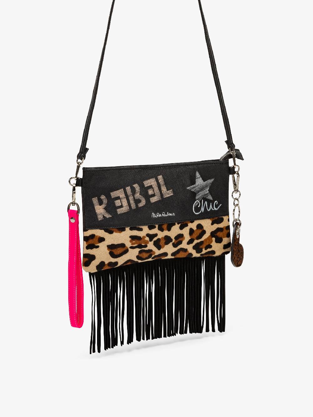 Nira Rubens Minibag Frange - Africa Pink Presa