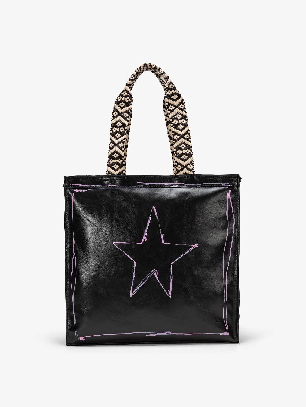 Nira Rubens SHOPPING BAG BLACK GLOSSY - STREET Sconto