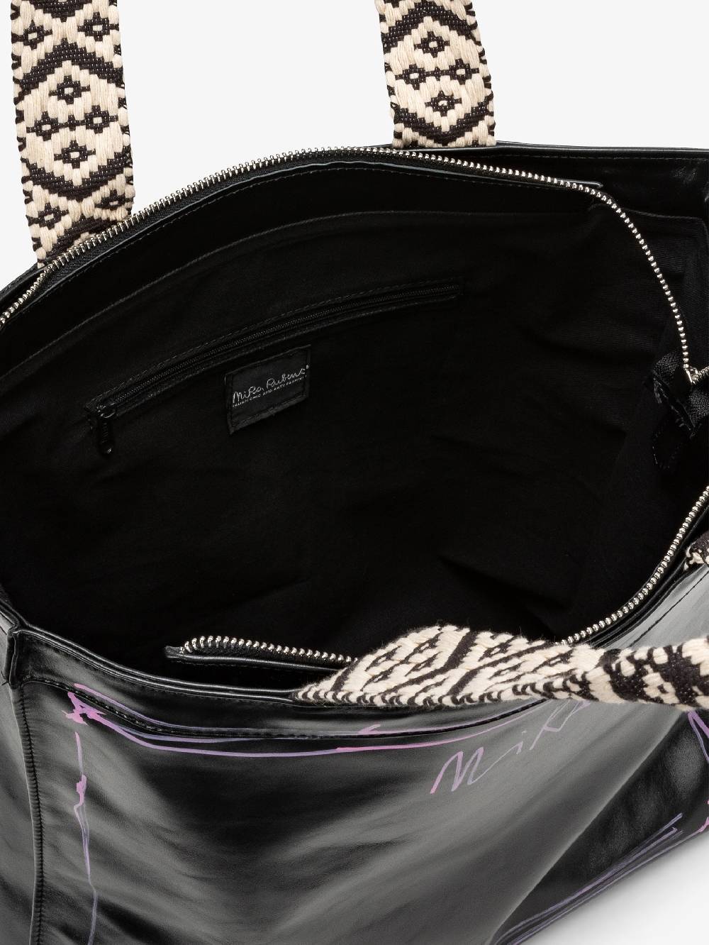 Nira Rubens SHOPPING BAG BLACK GLOSSY - STREET Sconto