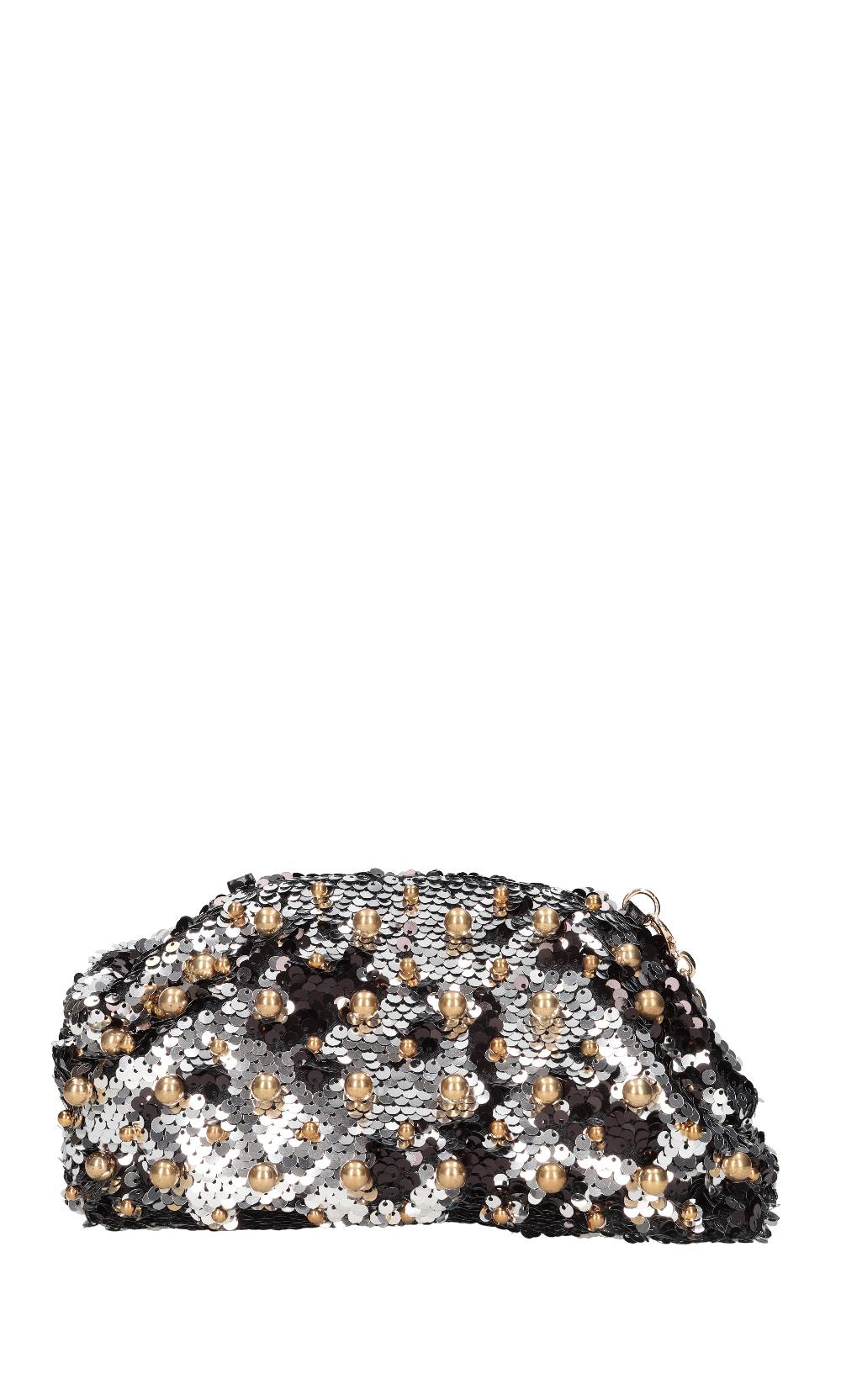 LA CARRIE Borsa in paillettes e applicazioni in metallo Vendite Flash