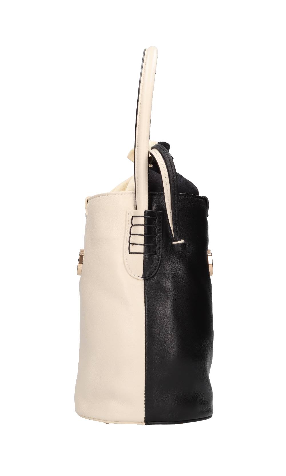 LA CARRIE Borsa in pelle e tessuto Promozione
