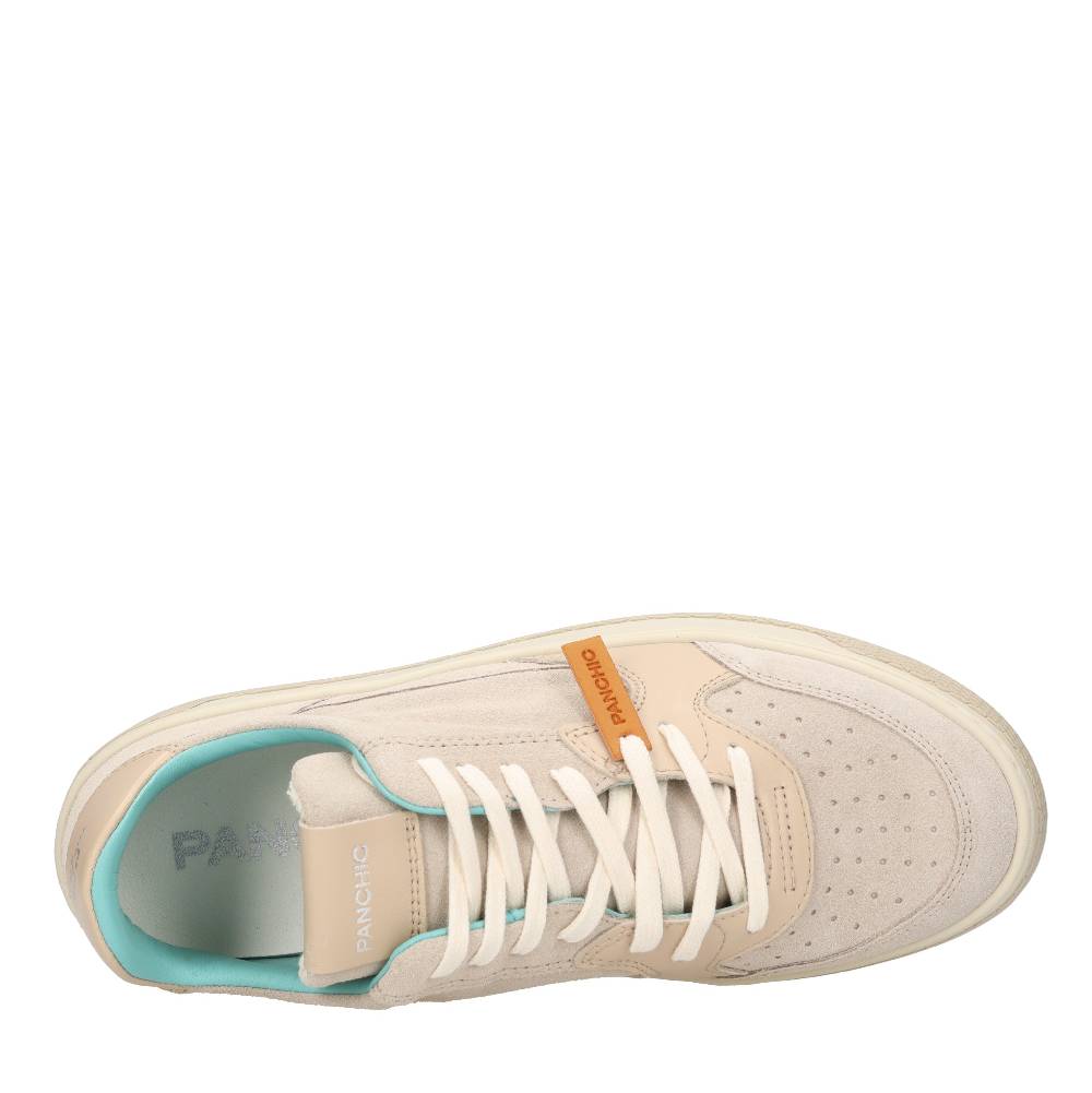 PANCHIC Sneakers modello P02 LOW-TOP di PANCHIC in camoscio con inserti in pelle In Vendita