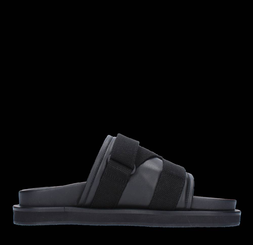 AMBUSH Mules in pelle e tessuto Fino Al -60%