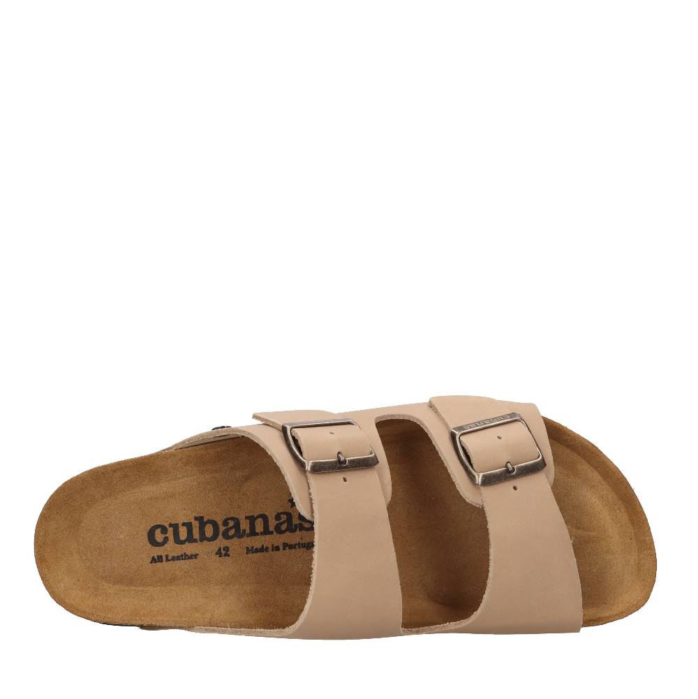 CUBANAS Mules in pelle Saldi Di Fabbrica