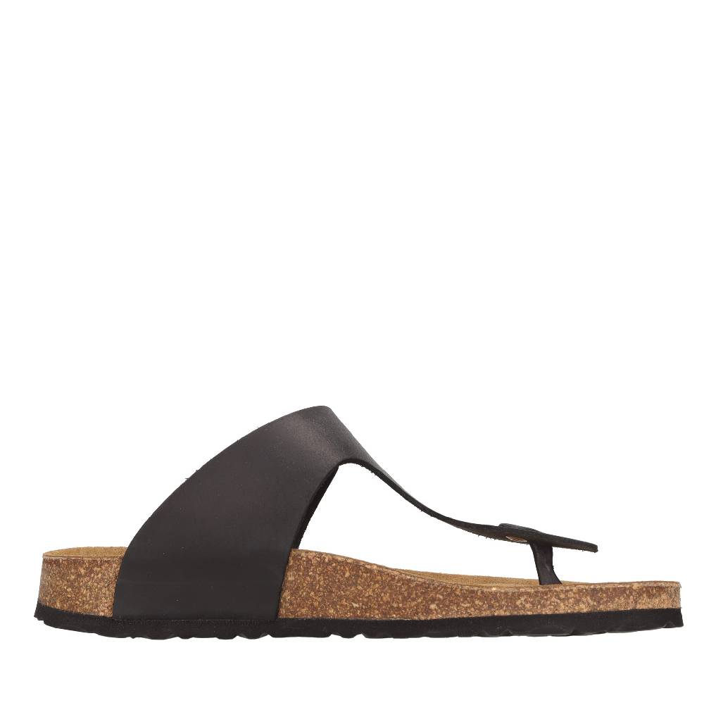 CUBANAS Mules infradito in pelle In Saldo