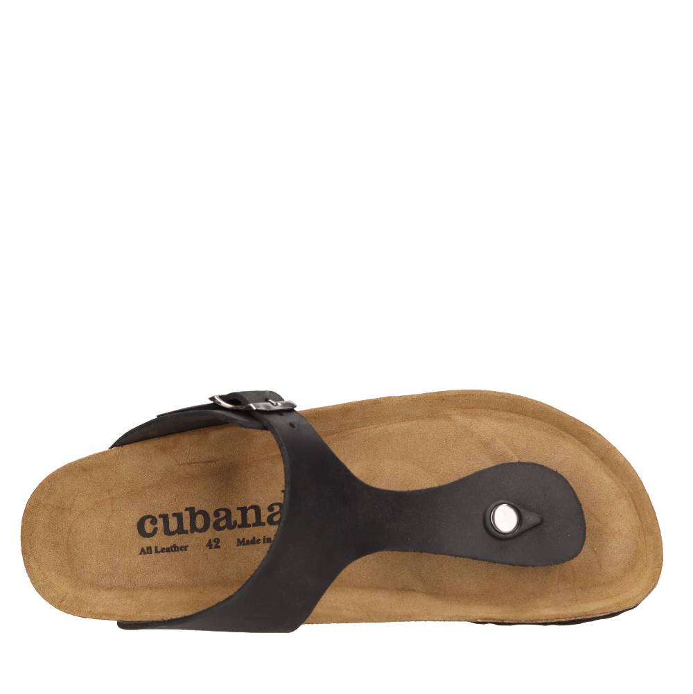 CUBANAS Mules infradito in pelle In Saldo