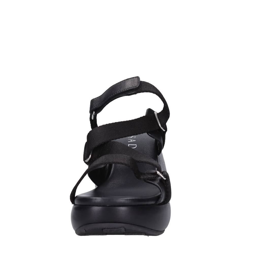 CASADEI Mules Zeppa in pelle e tessuto Italy