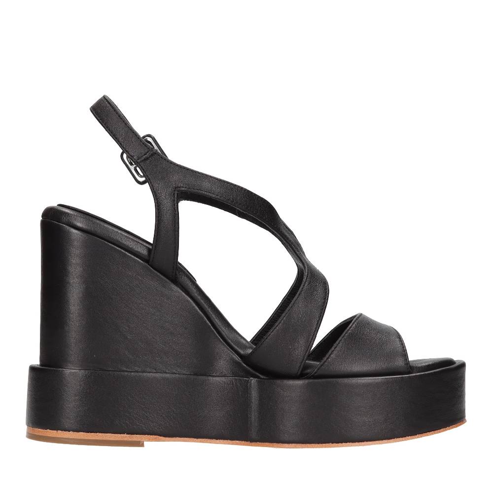 PALOMA BARCELO Zeppe in pelle In Linea