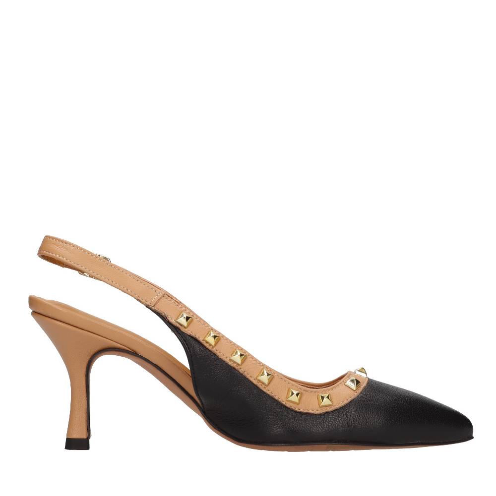 ELENA DEL CHIO Décolleté slingback in pelle Negozi Online