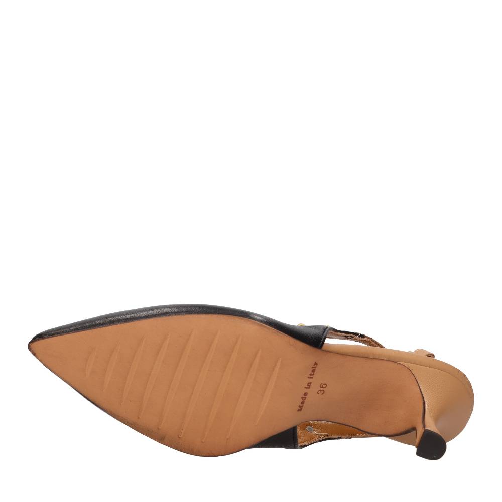 ELENA DEL CHIO Décolleté slingback in pelle Negozi Online