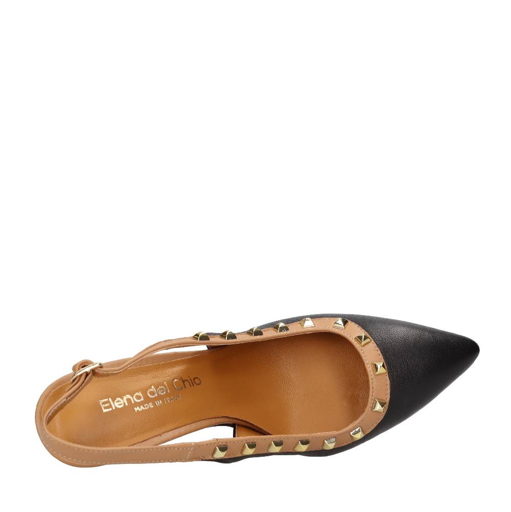 ELENA DEL CHIO Décolleté slingback in pelle Negozi Online