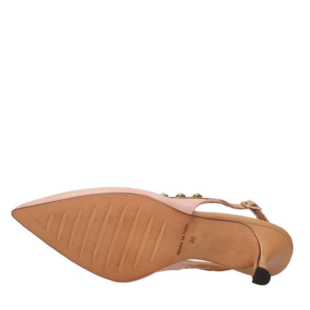 ELENA DEL CHIO Décolleté slingback in pelle Acquista Ora