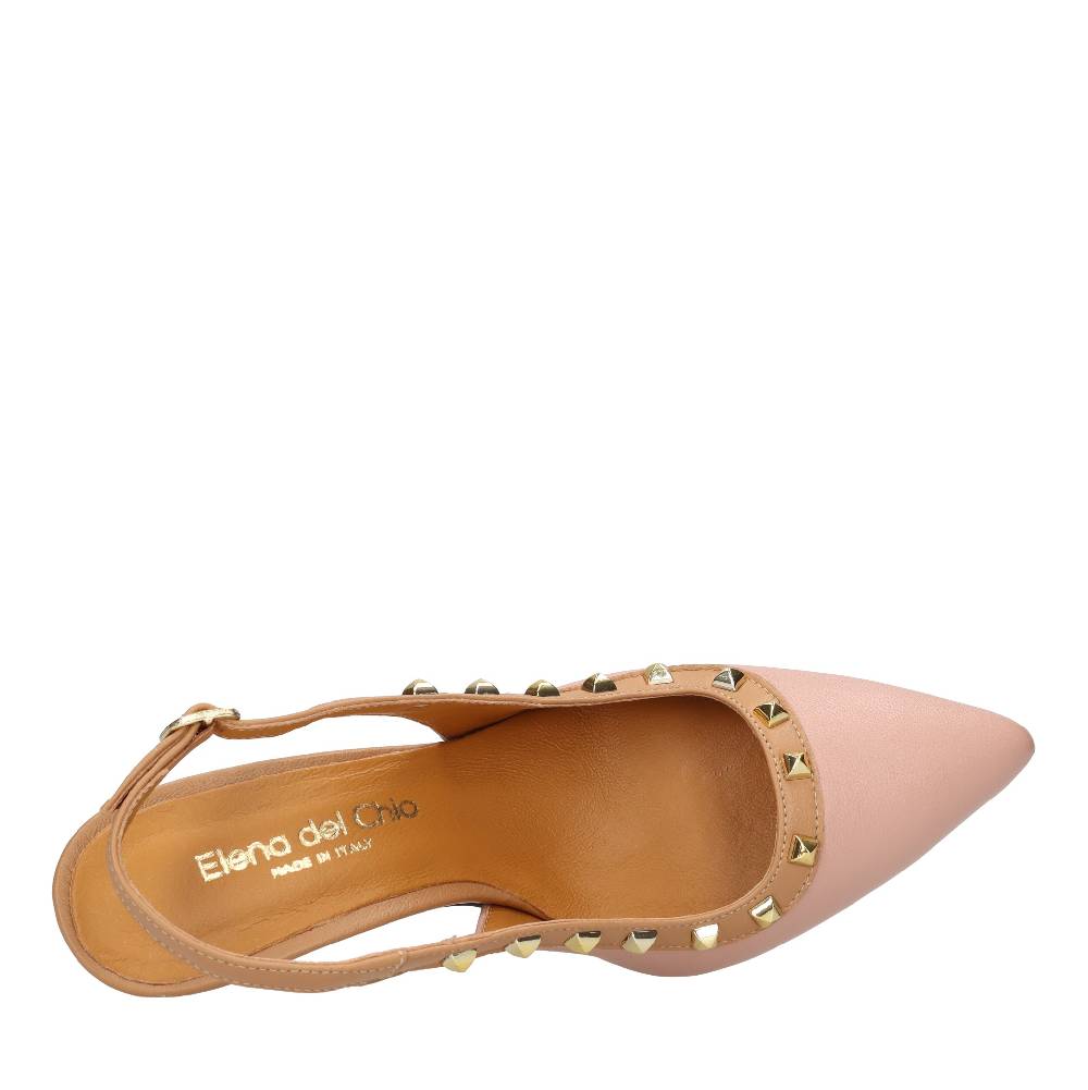 ELENA DEL CHIO Décolleté slingback in pelle Acquista Ora