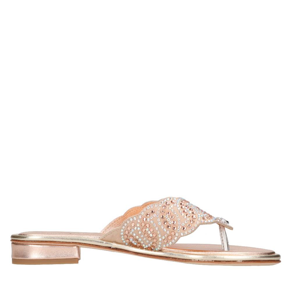 PASQUINI Mules in camoscio e strass Promozione Limitata