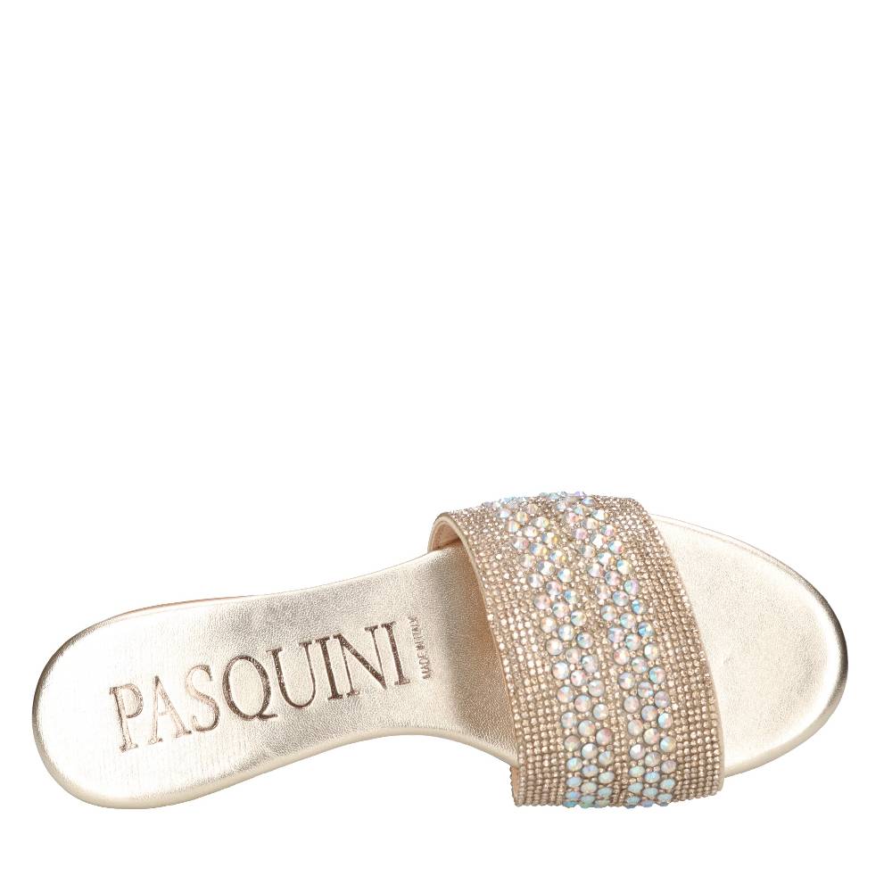 PASQUINI Mules in pelle e strass Shopping Online