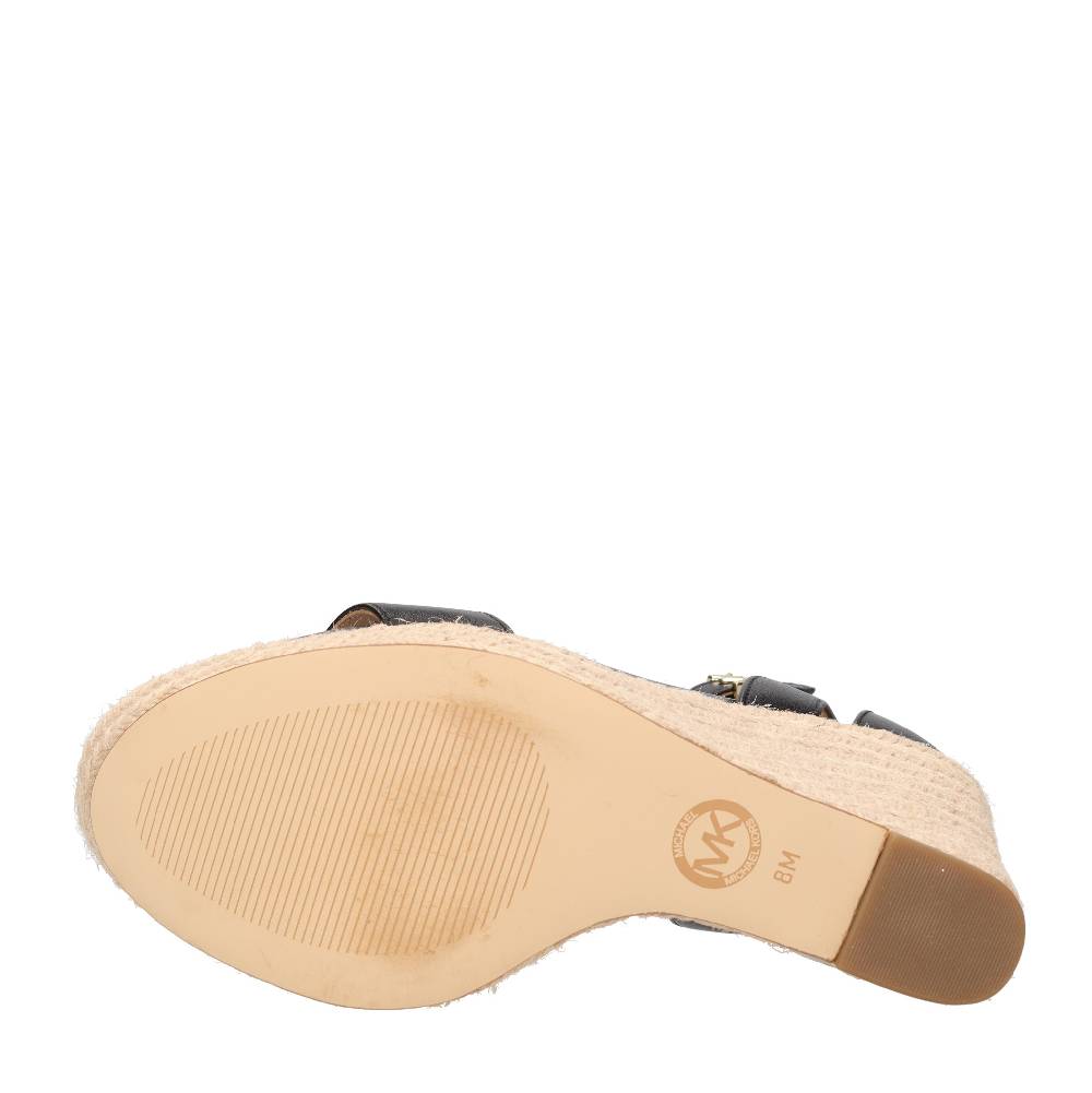 MICHAEL KORS Sandali con zeppa in pelle Sottocosto