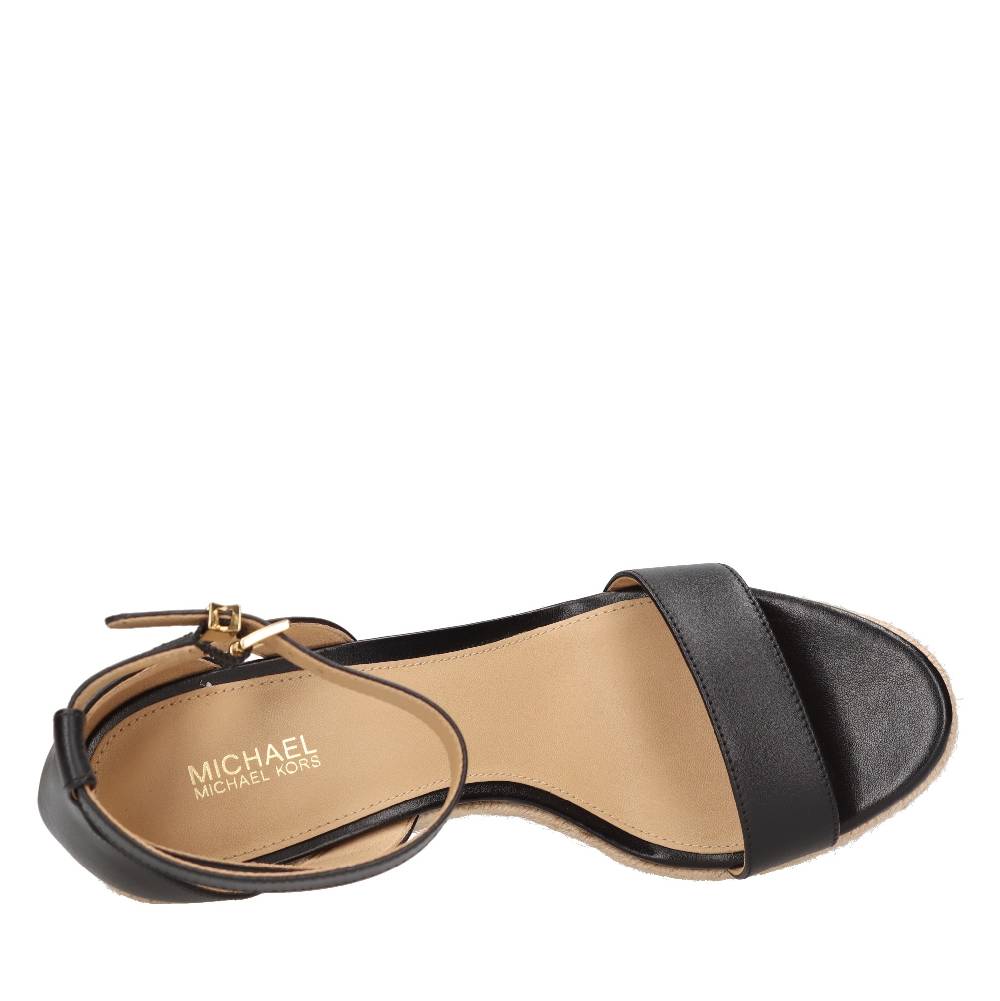 MICHAEL KORS Sandali con zeppa in pelle Sottocosto