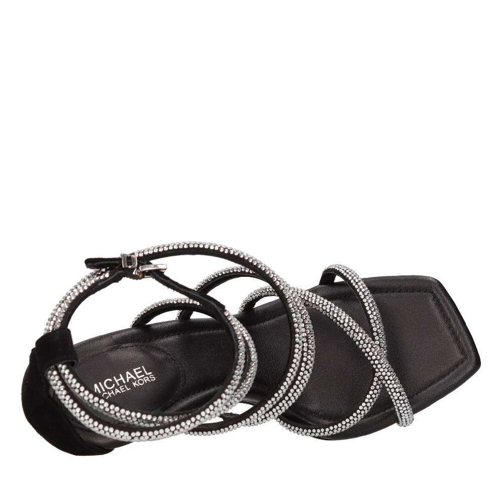 MICHAEL KORS Sandali in pelle e strass Convenienza