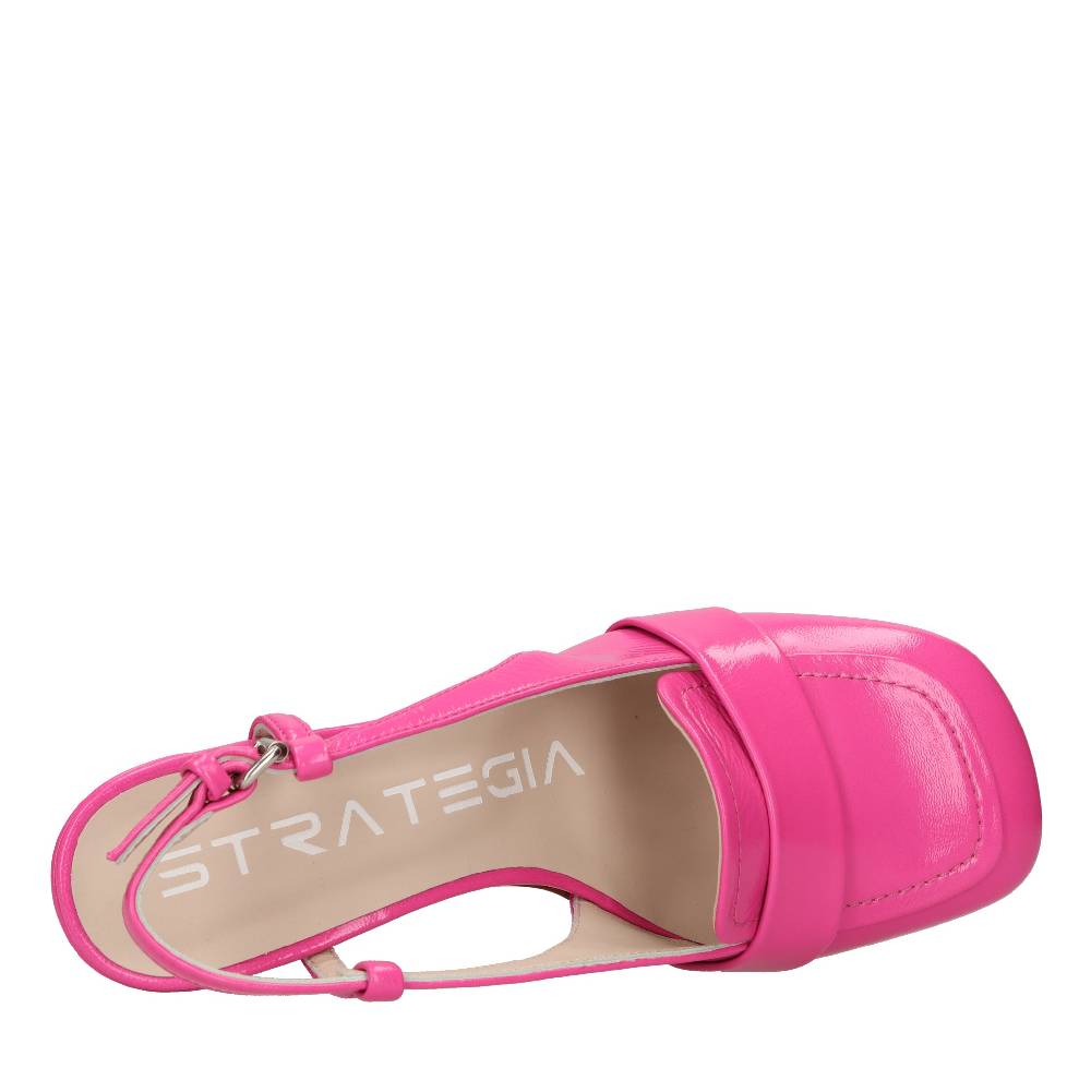 STRATEGIA Décolleté Slingback in pelle Outlet