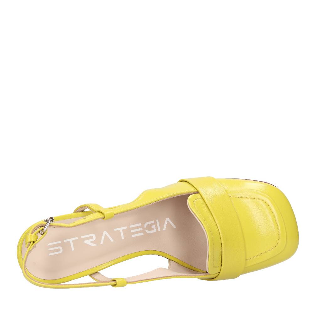 STRATEGIA Décolleté Slingback in pelle Offerte