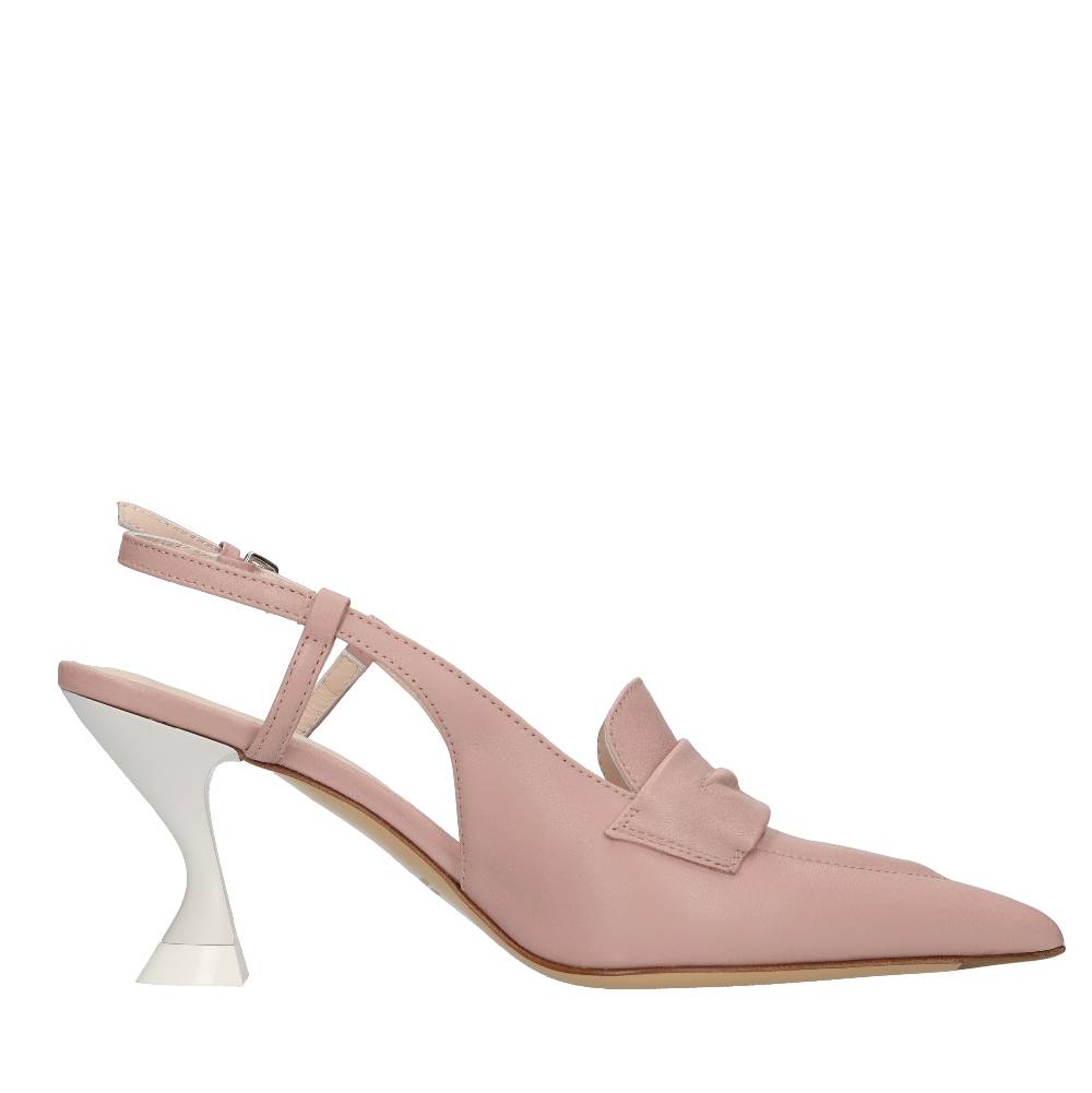 STRATEGIA Décolleté slingback in pelle Vendita Calda