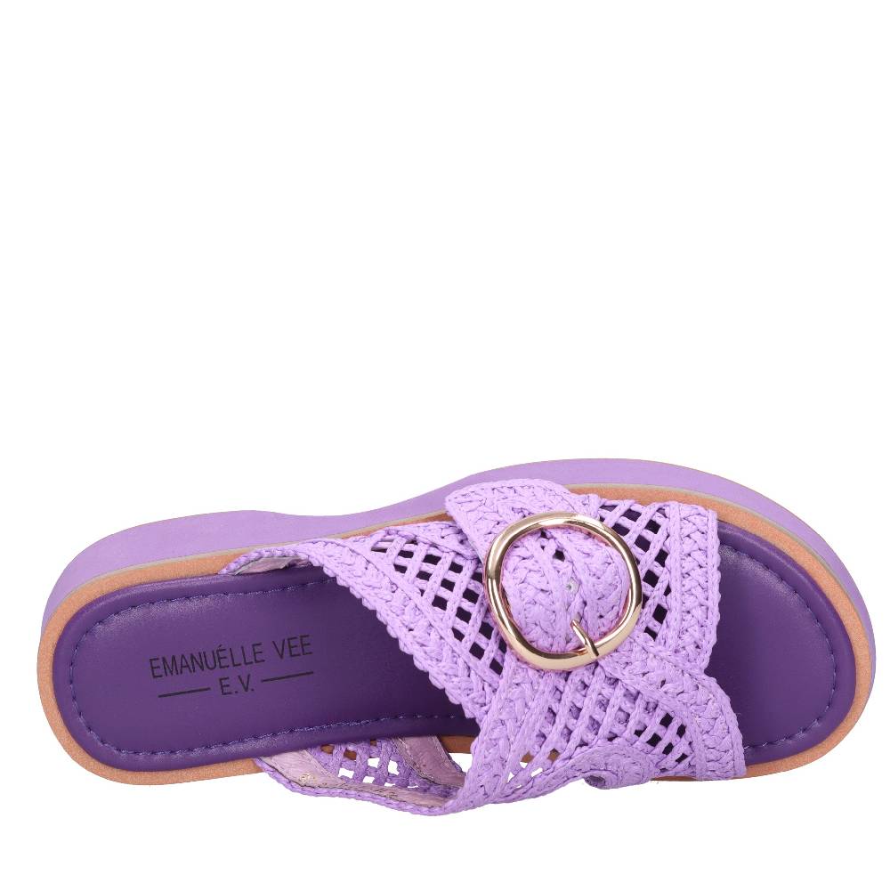 EMANUELLE VEE Mules in tessuto Saldi Di Fabbrica